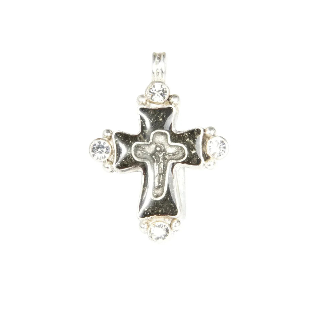 VIRGINS SAINTS & ANGELS VSA Maria Cross Medallion in Silver - flyKAMP