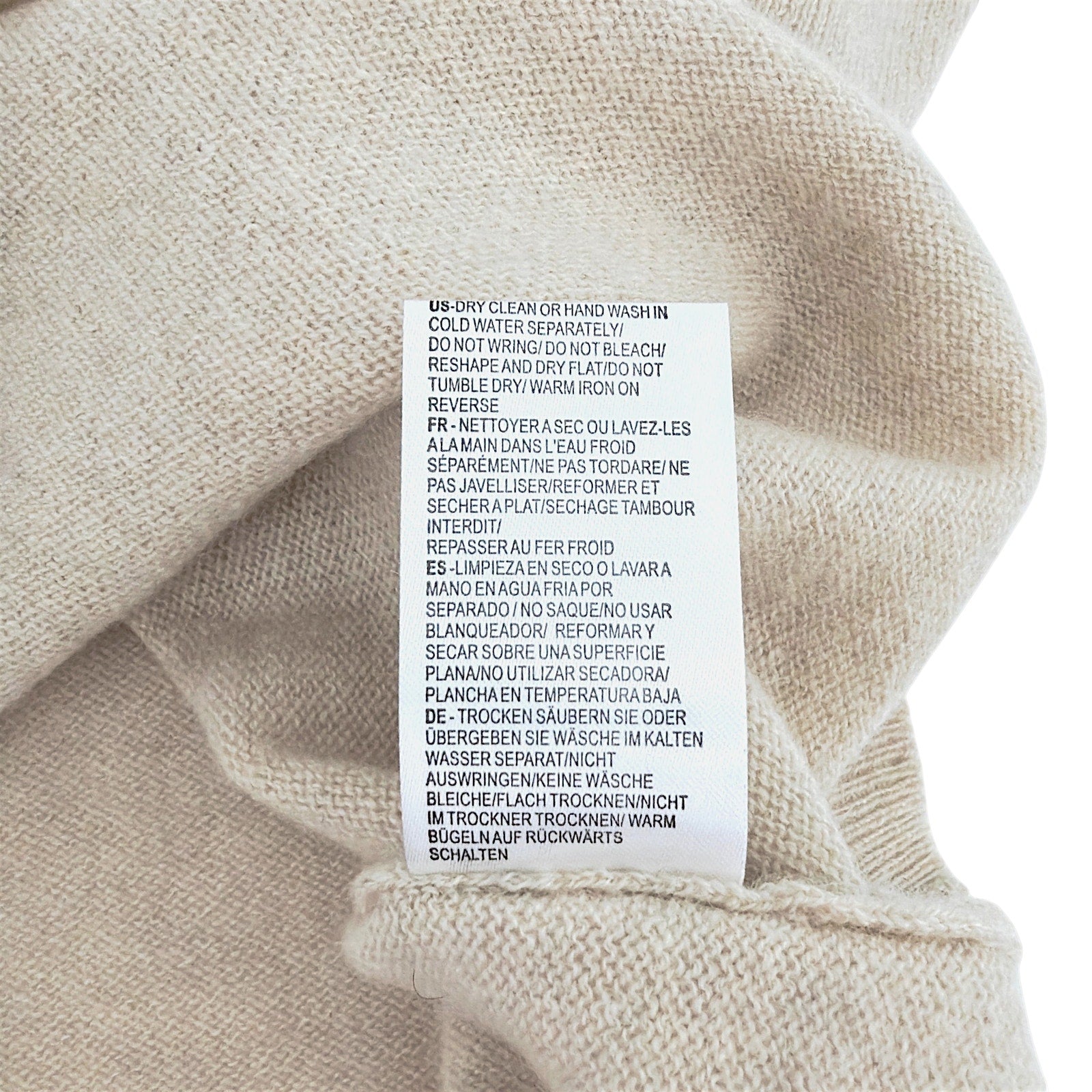 MINNIE ROSE Cashmere Cap Sleeve Knit Tee in Linen M Minnie Rose