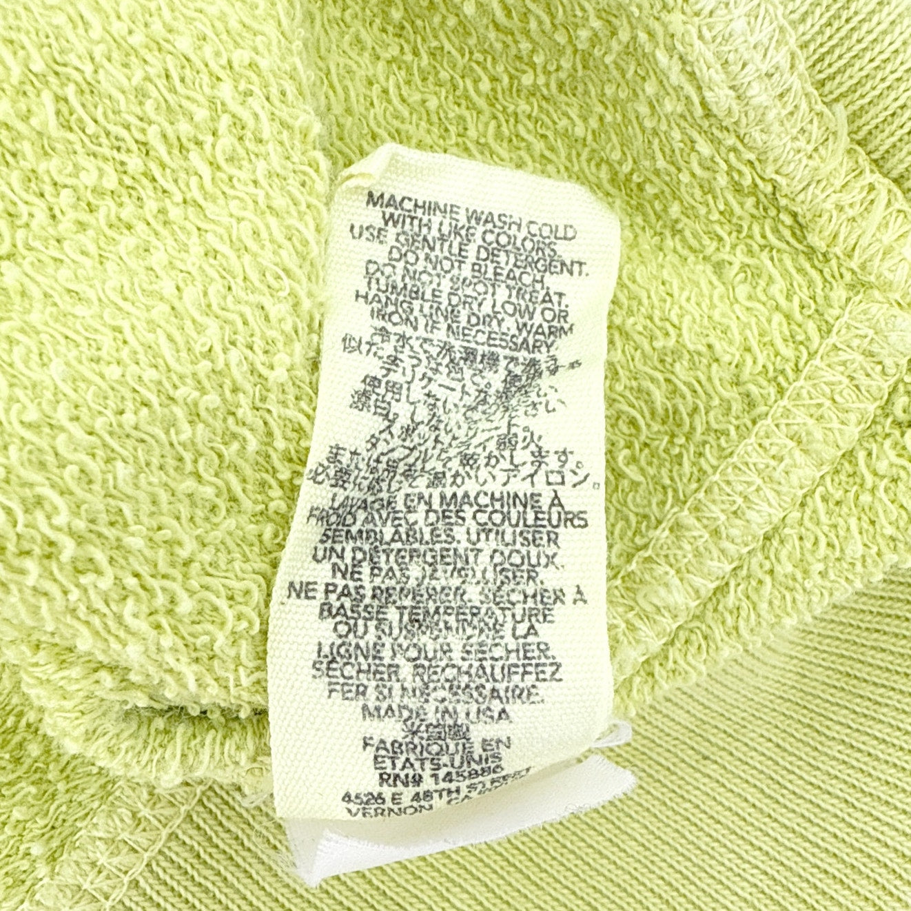 THE GREAT. The Wedge Sweatshirt in Limezest 0|XS