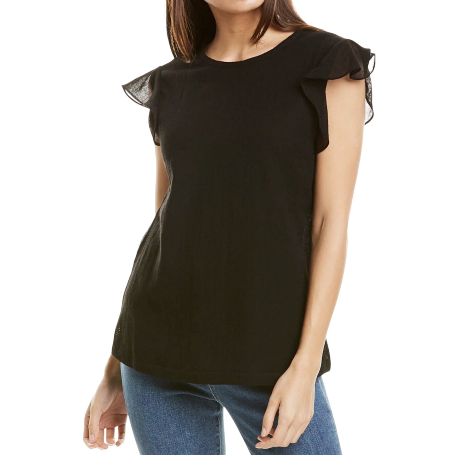 BALDWIN Kansas City BLDWN Petal Top in Black S