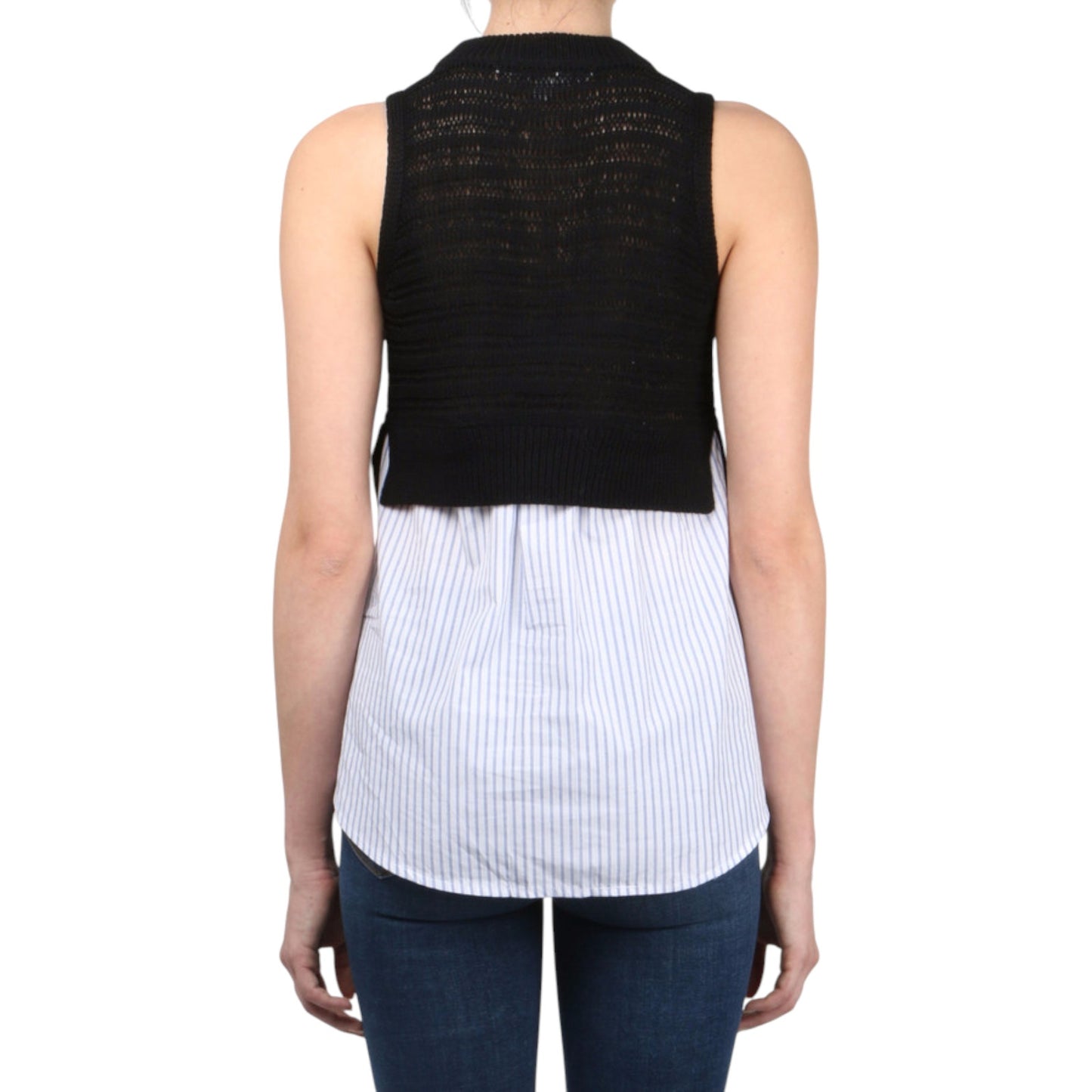 VERONICA BEARD South Beach Sleeveless Sweater in Black S