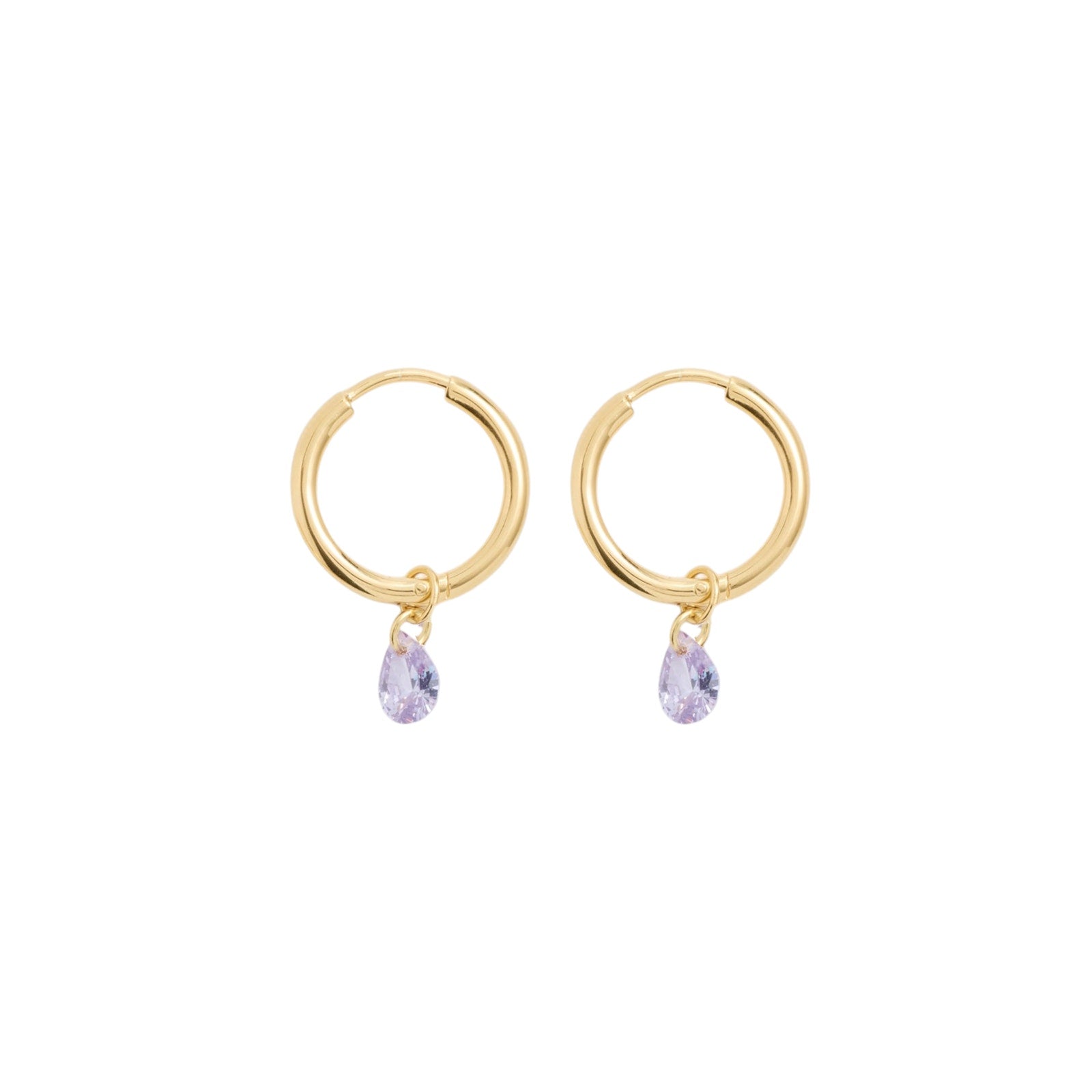 COMPLETEDWORKS Cubic Zirconia & Gold Vermeil Hoop Earrings COMPLETEDWORKS