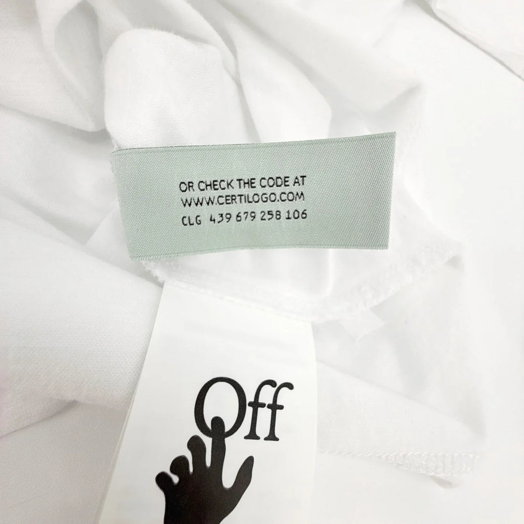 OFF WHITE Embroidered Mini Floral Arrows Tee S - flyKAMP