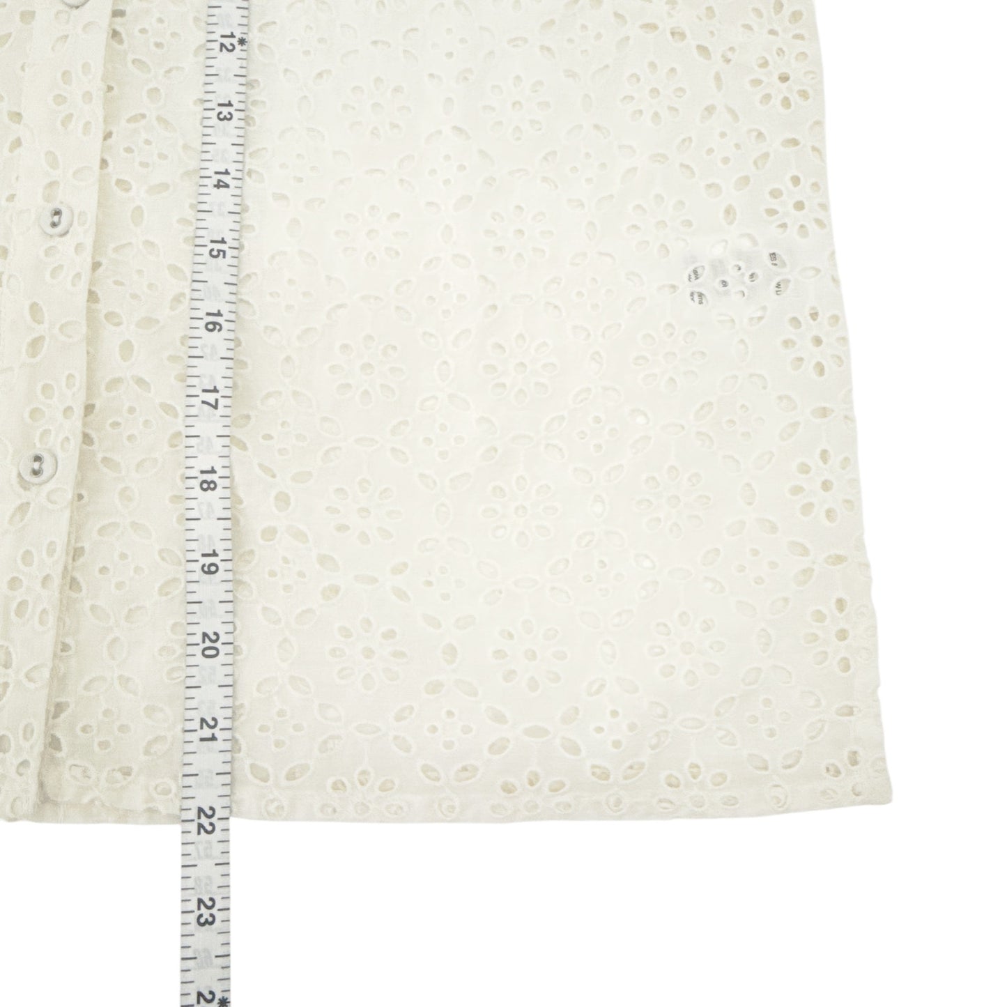 VERONICA BEARD Vitale Eyelet Top 6|M