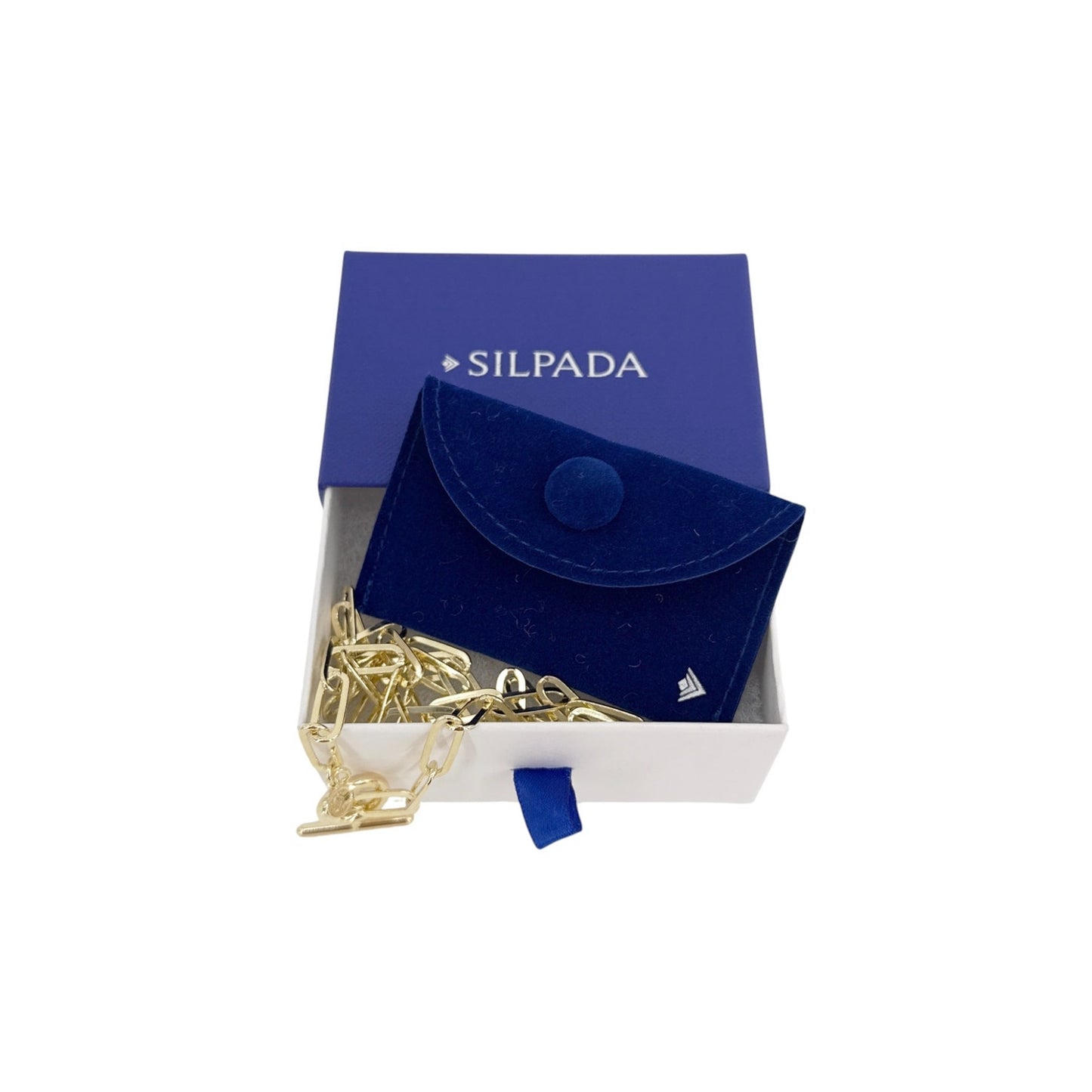 SILPADA Let’s Link Chain Necklace in Gold Plated Silver 17”