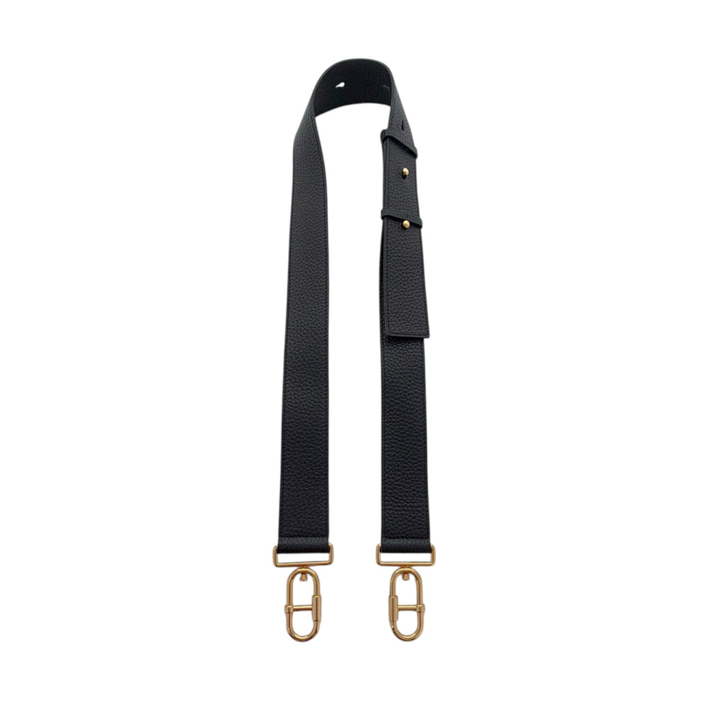 TOM FORD Jennifer Medium Double Strap Bag in Black Grained Leather Tom Ford