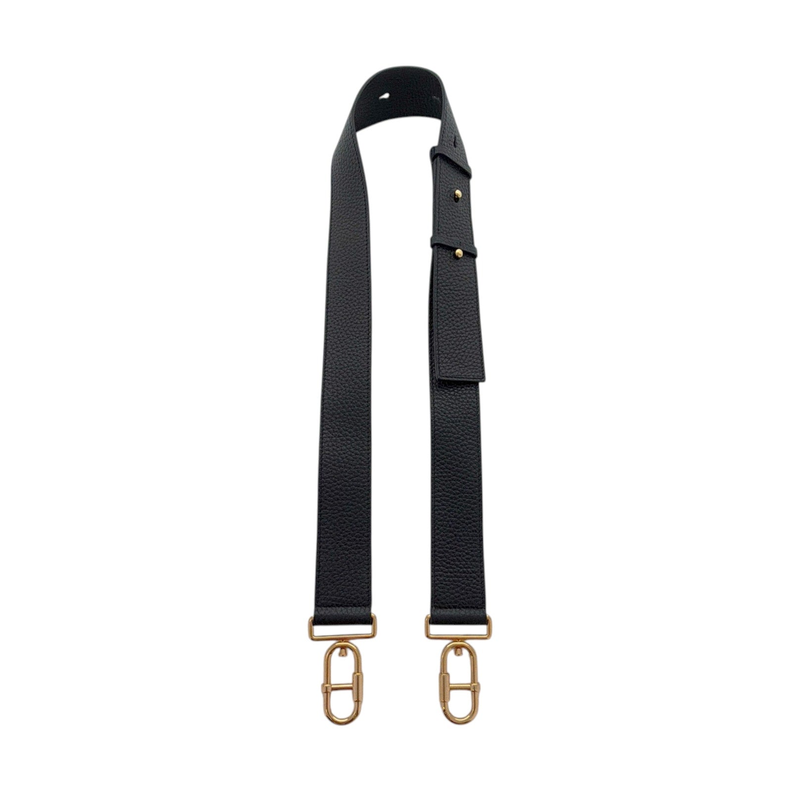 TOM FORD Jennifer Medium Double Strap Bag in Black Grained Leather Tom Ford