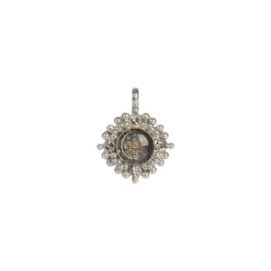 VIRGINS SAINTS & ANGELS VSA Petite Cloister San Benito Medallion in Silver