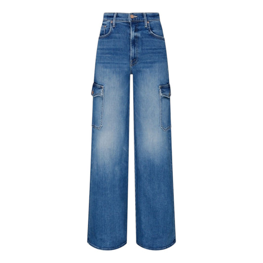 MOTHER The Undercover Cargo Sneak Jeans High Rise Wide Leg Opposites Attract 23