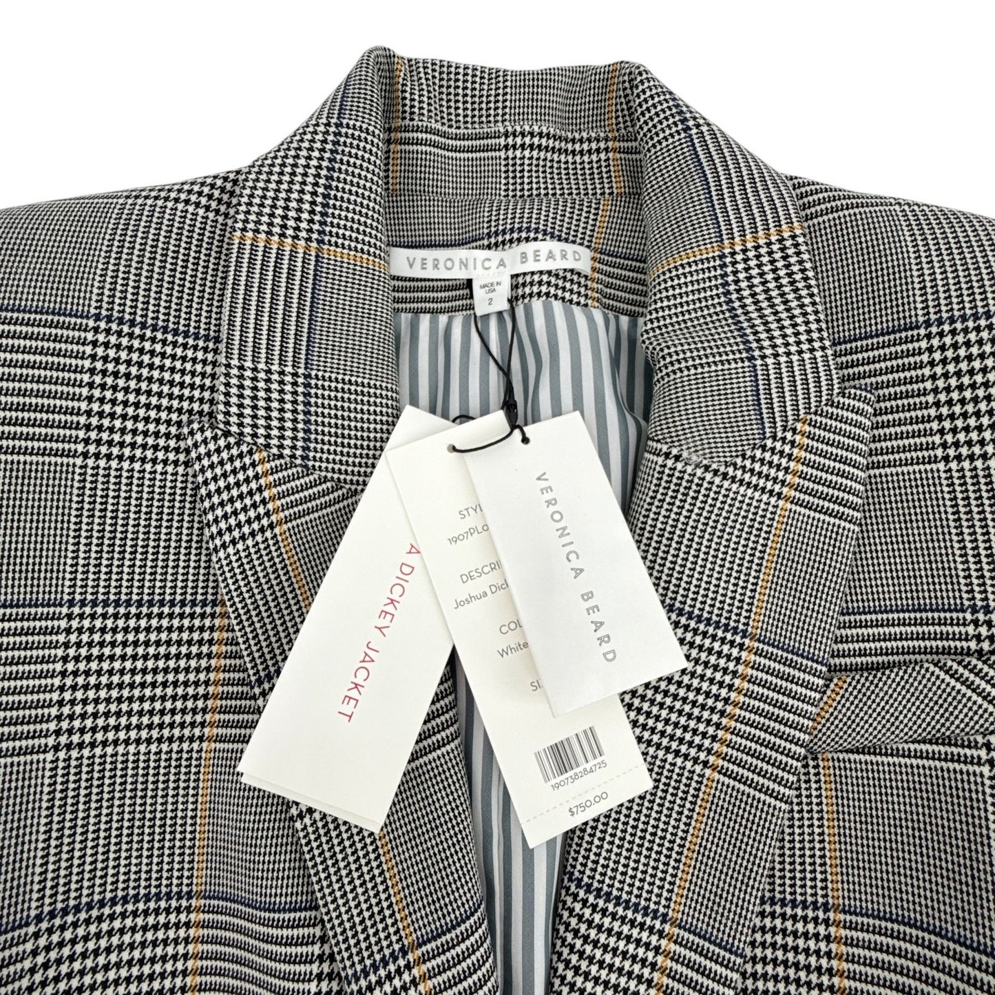 VERONICA BEARD Joshua Dickey Jacket White Multi 2|XS