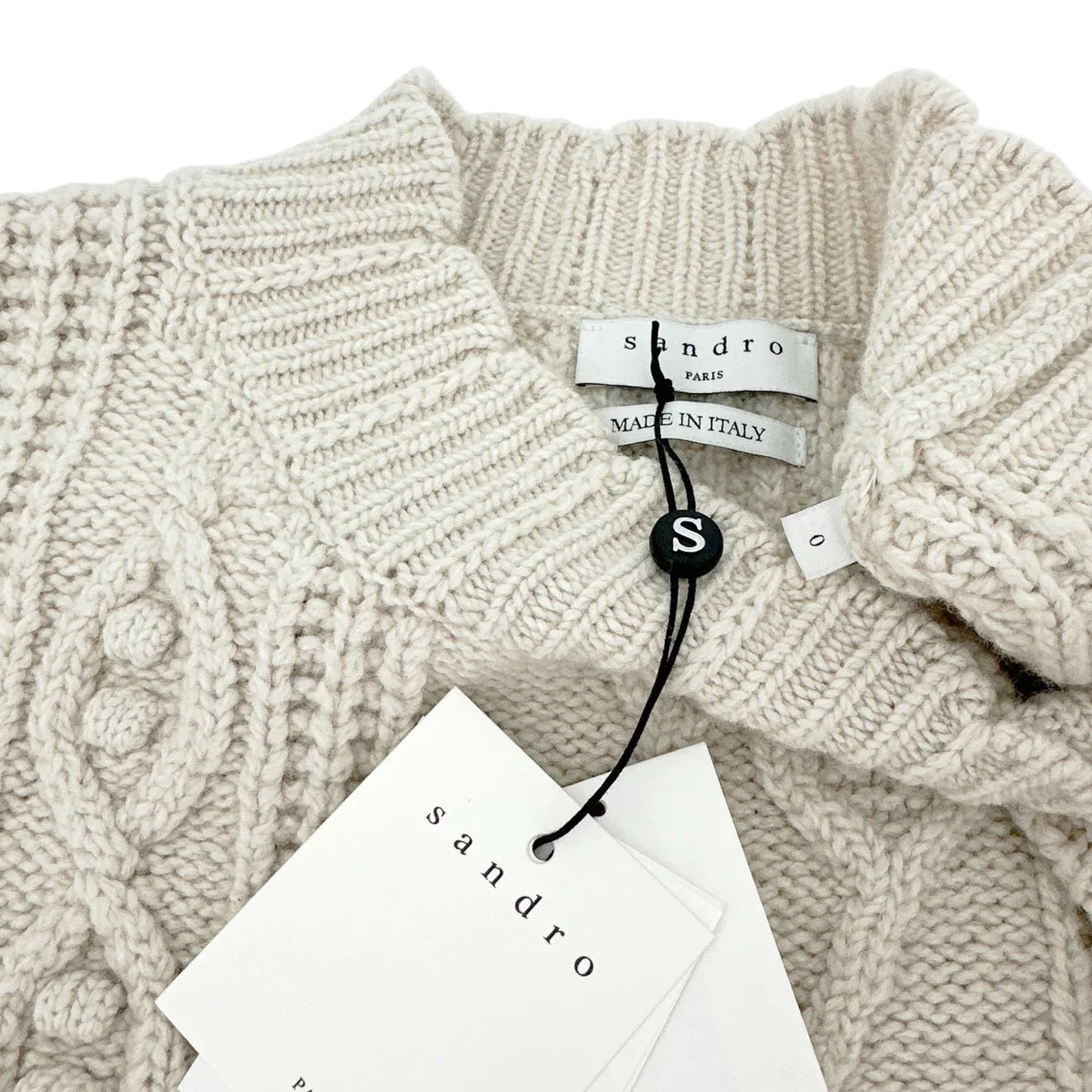SANDRO Moise Cable Knit Vest XS - flyKAMP