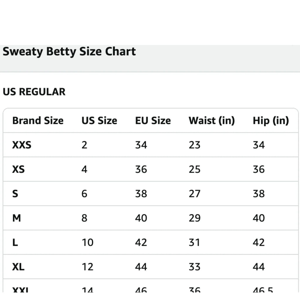 SWEATY BETTY Power 7/8 Sweat Wicking Workout Legging XS - flyKAMP