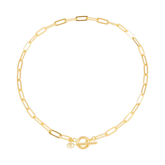 SILPADA Let’s Link Chain Necklace in Gold Plated Silver 17”