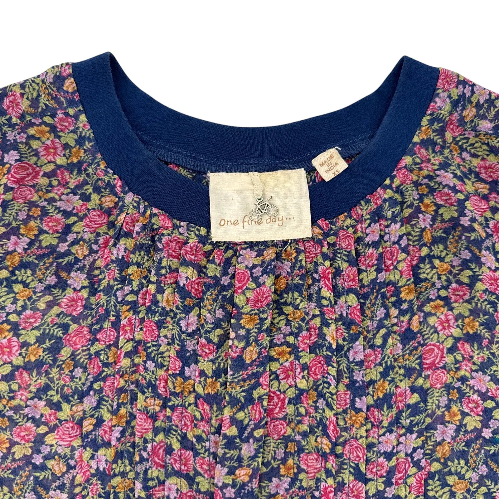 ANTHROPOLOGIE One Fine Day Floral Silk Blouse XS - flyKAMP