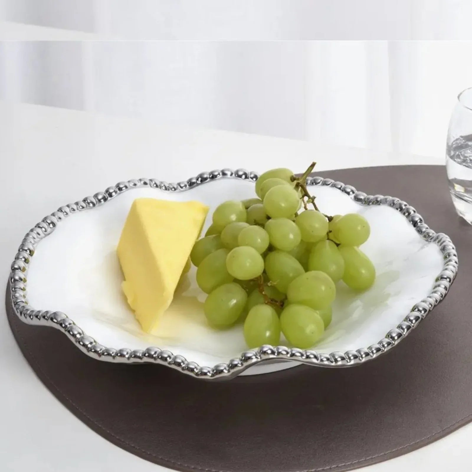 PAMPA BAY Salerno Round Serving Piece || Silver - flyKAMP