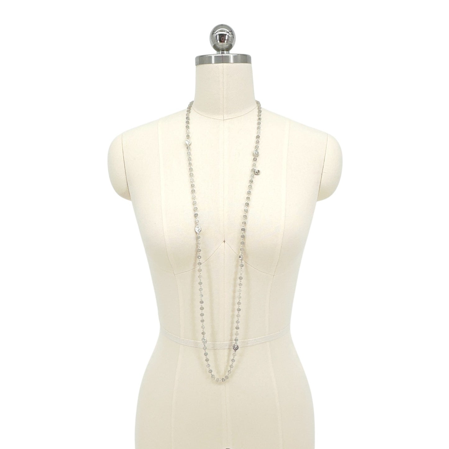 VIRGINS SAINTS & ANGELS VSA Wrap 6mm Precious Sapphire Beads in Silver