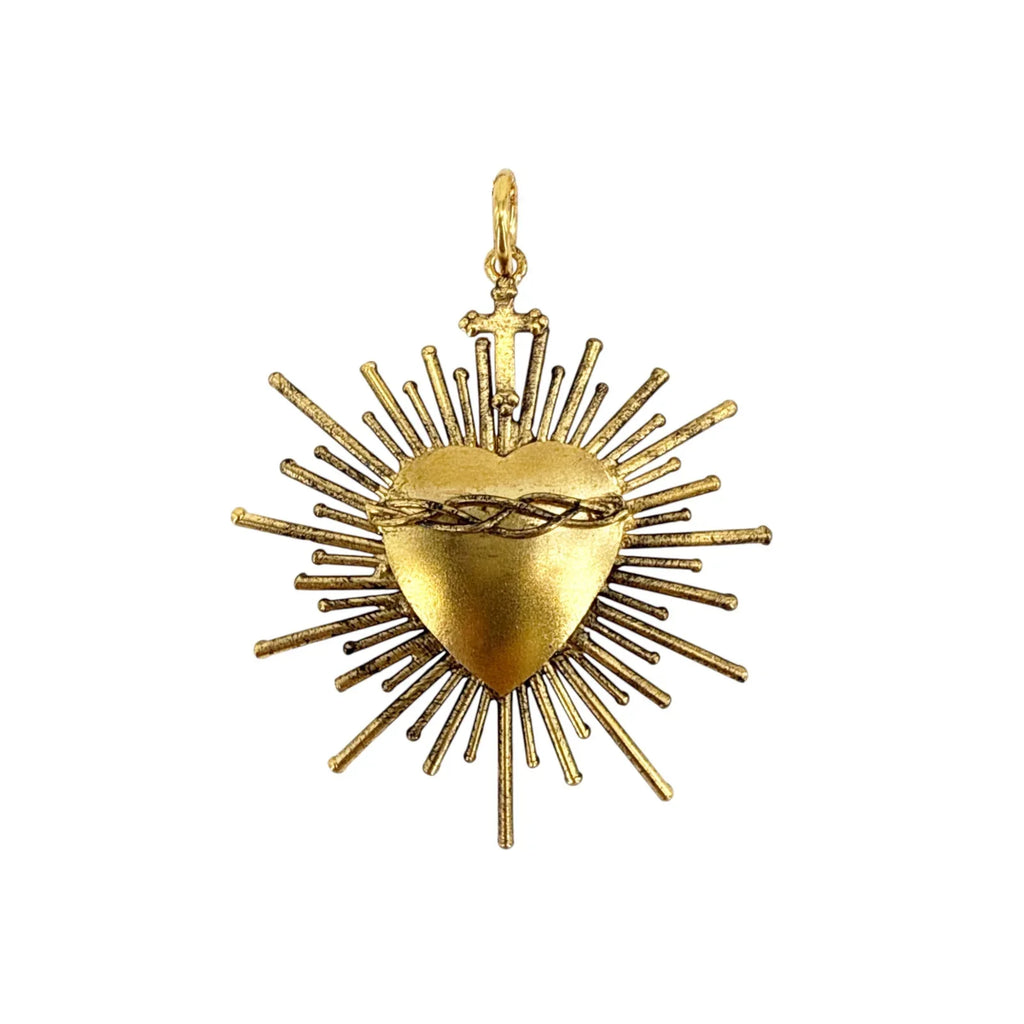 VIRGINS SAINTS & ANGELS VSA Sacred Flame Charm in Gold - flyKAMP