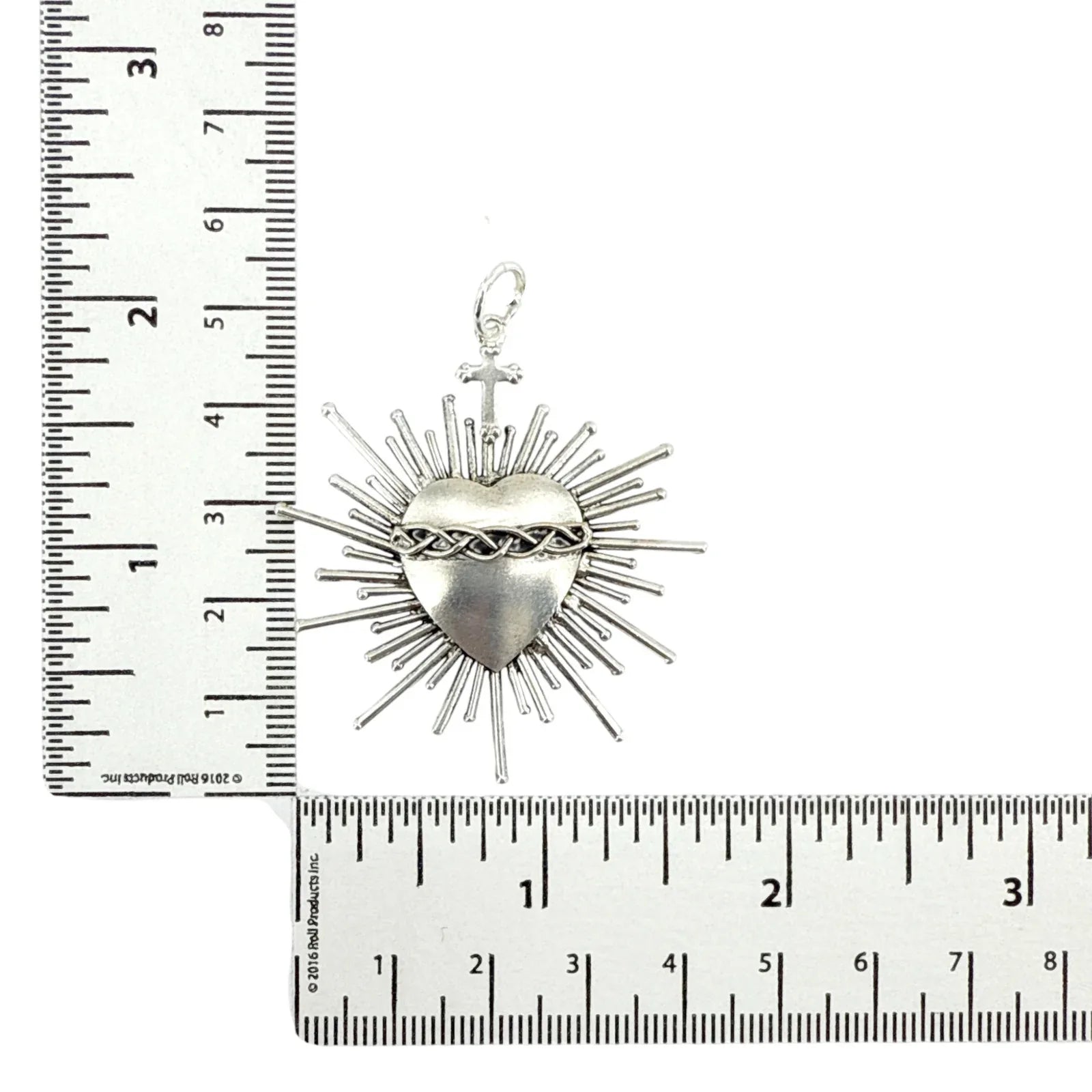 VIRGINS SAINTS & ANGELS VSA Sacred Flame Charm in Silver - flyKAMP