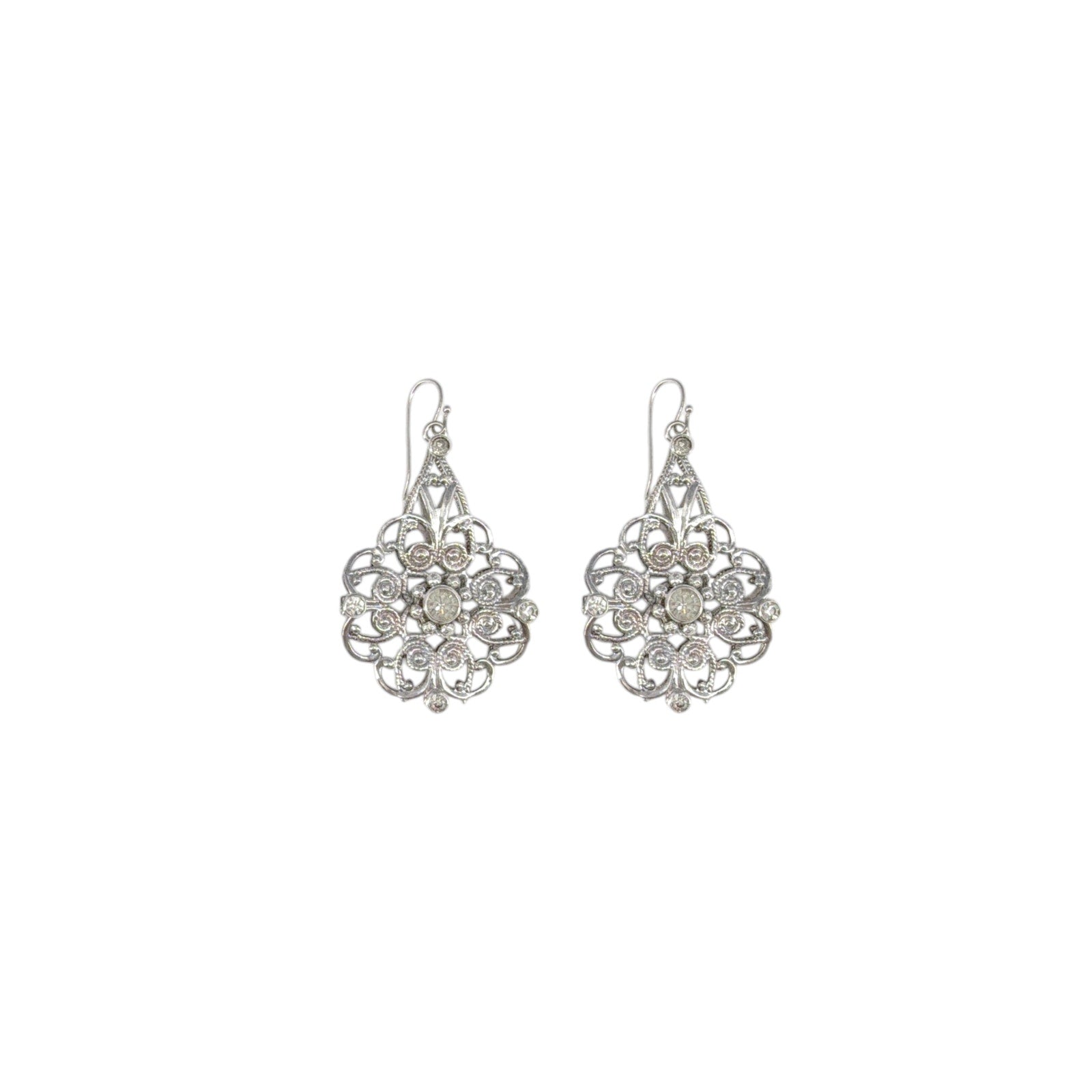 VIRGINS SAINTS & ANGELS VSA Snow White Flower Drop Earrings Once Upon a Time Virgins Saints & Angels