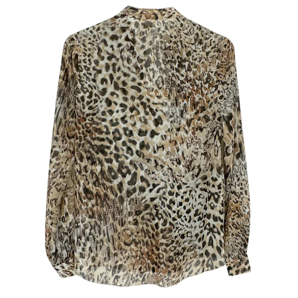 L'AGENCE Nadine Printed Ruffle Blouse In Sundari Lynx S - flyKAMP
