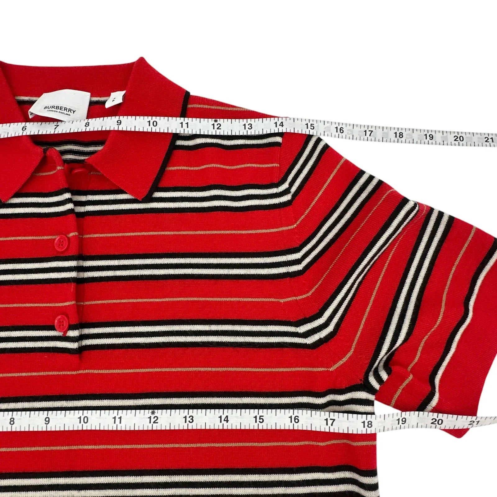 BURBERRY Beaford Merino Wool Polo S - flyKAMP