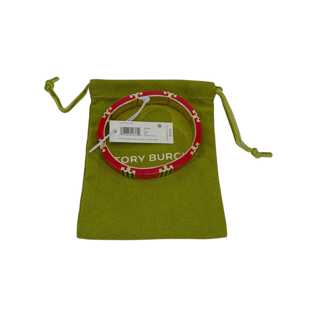 TORY BURCH Icon Enamel Bracelet in Tory Gold / Red / Navy Tory Burch