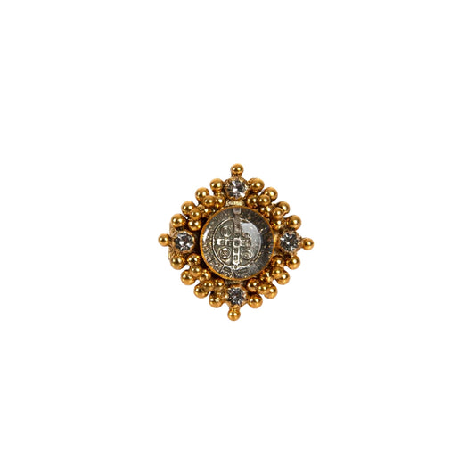 VIRGINS SAINTS & ANGELS VSA Petite Cloister San Benito Ring Gold Size 7