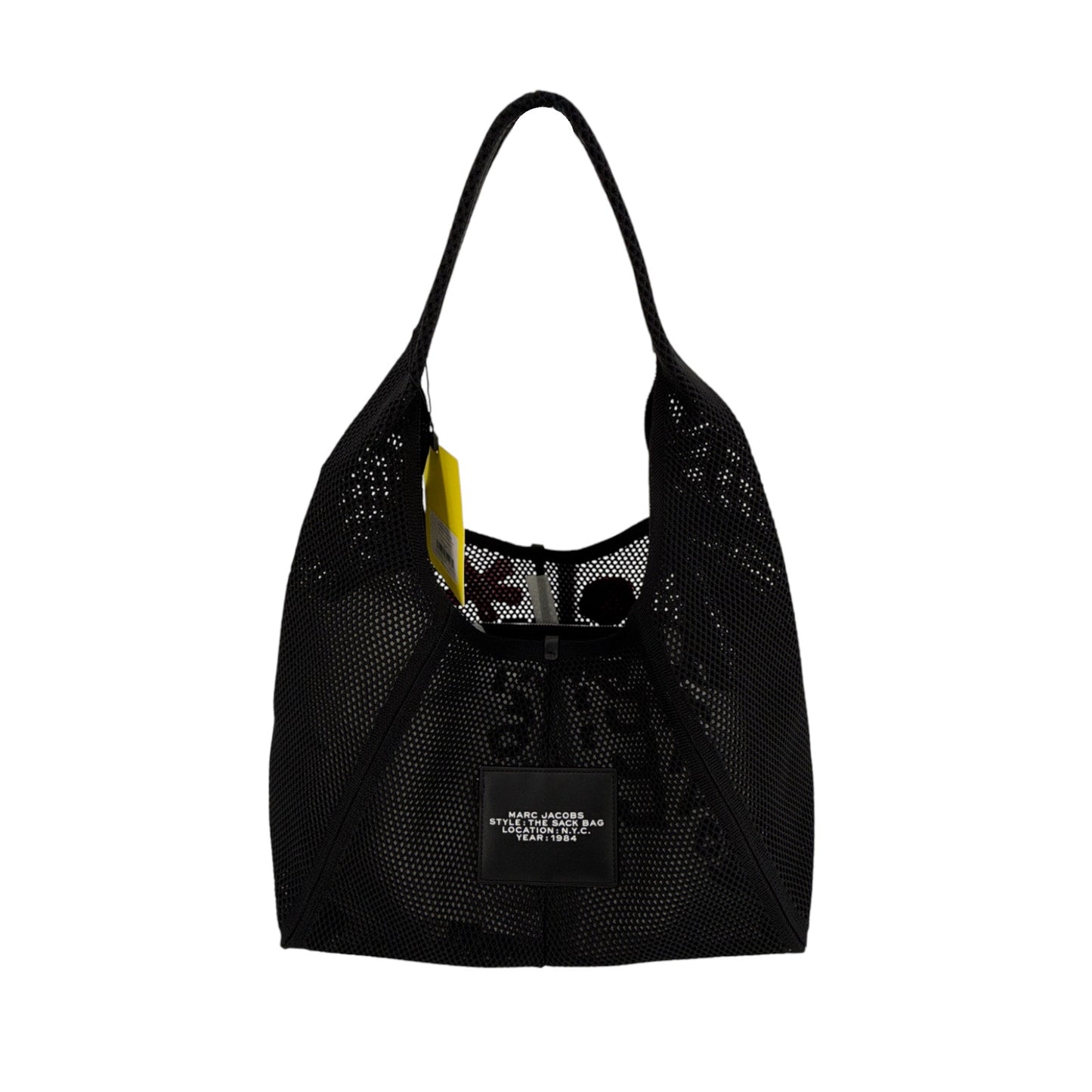 MARC JACOBS The Daisy Crochet Sack Bag in Black
