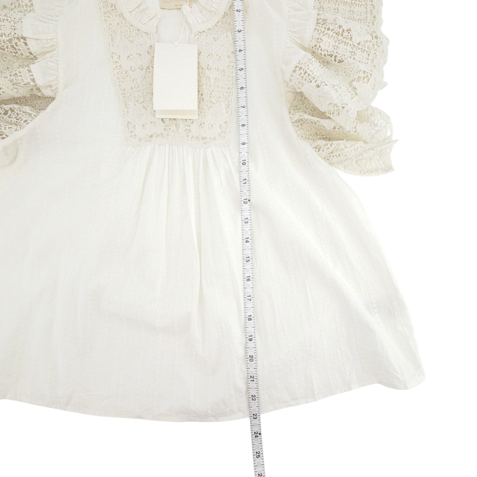 ULLA JOHNSON Jolie Flutter Sleeve Top in Pristine 4|S Ulla Johnson