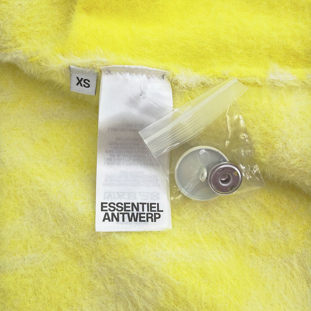ESSENTIEL ANTWERP Joking Knit Jacket Cardigan in Lemon Squeeze XS Essentiel Antwerp