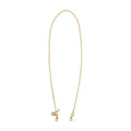 CLARE V. Snake Chain Crossbody Strap in Gold Clare V.