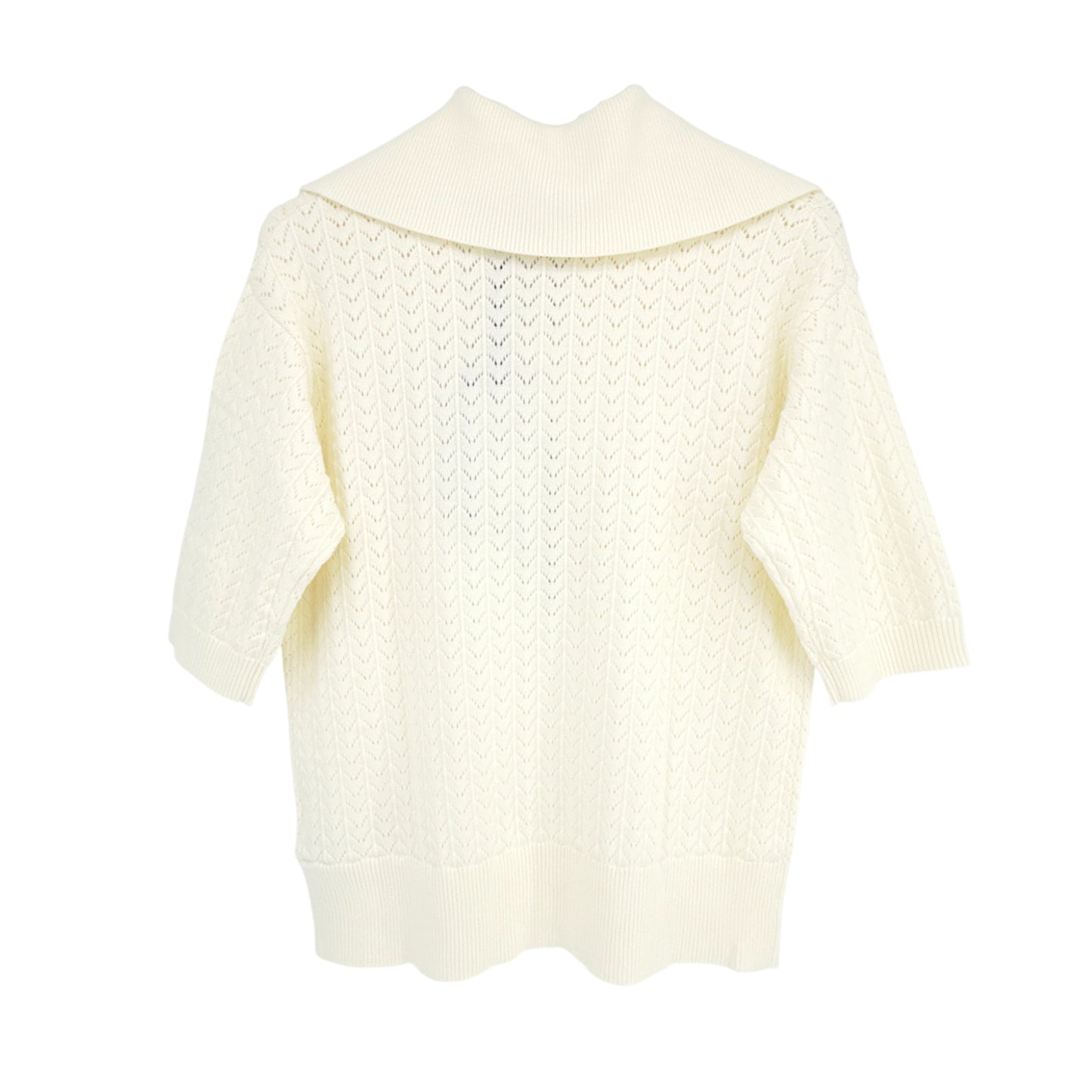 VARLEY Arney Half-Zip Polo Sweater in Egret S