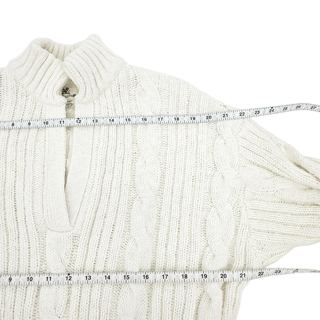 DENIMIST Split Neck Cable Sweater XXS - flyKAMP