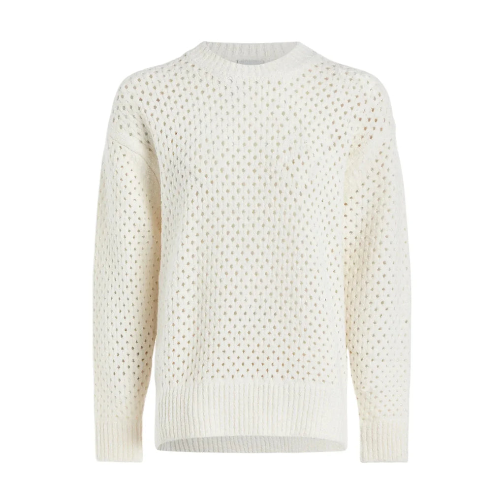 VARLEY Grady Bouclé Knit Sweater in Coconut Milk S - flyKAMP