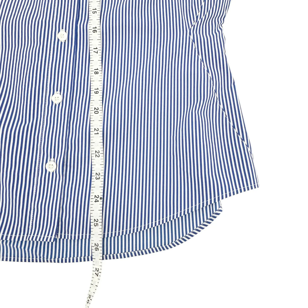 FRAME Button Down Striped Rolled Sleeve Top S - flyKAMP