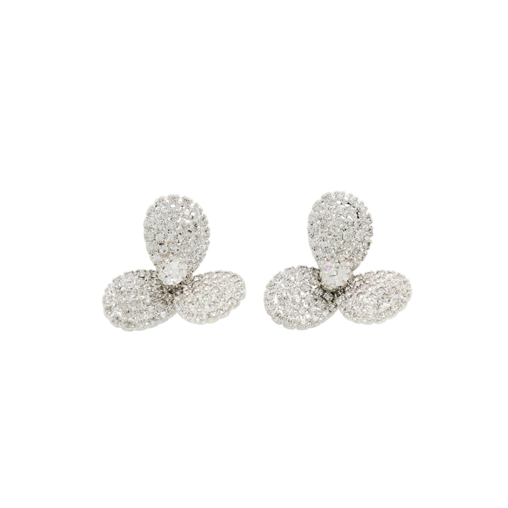 JENNIFER BEHR Amerie Crystal Flower Stud Earrings