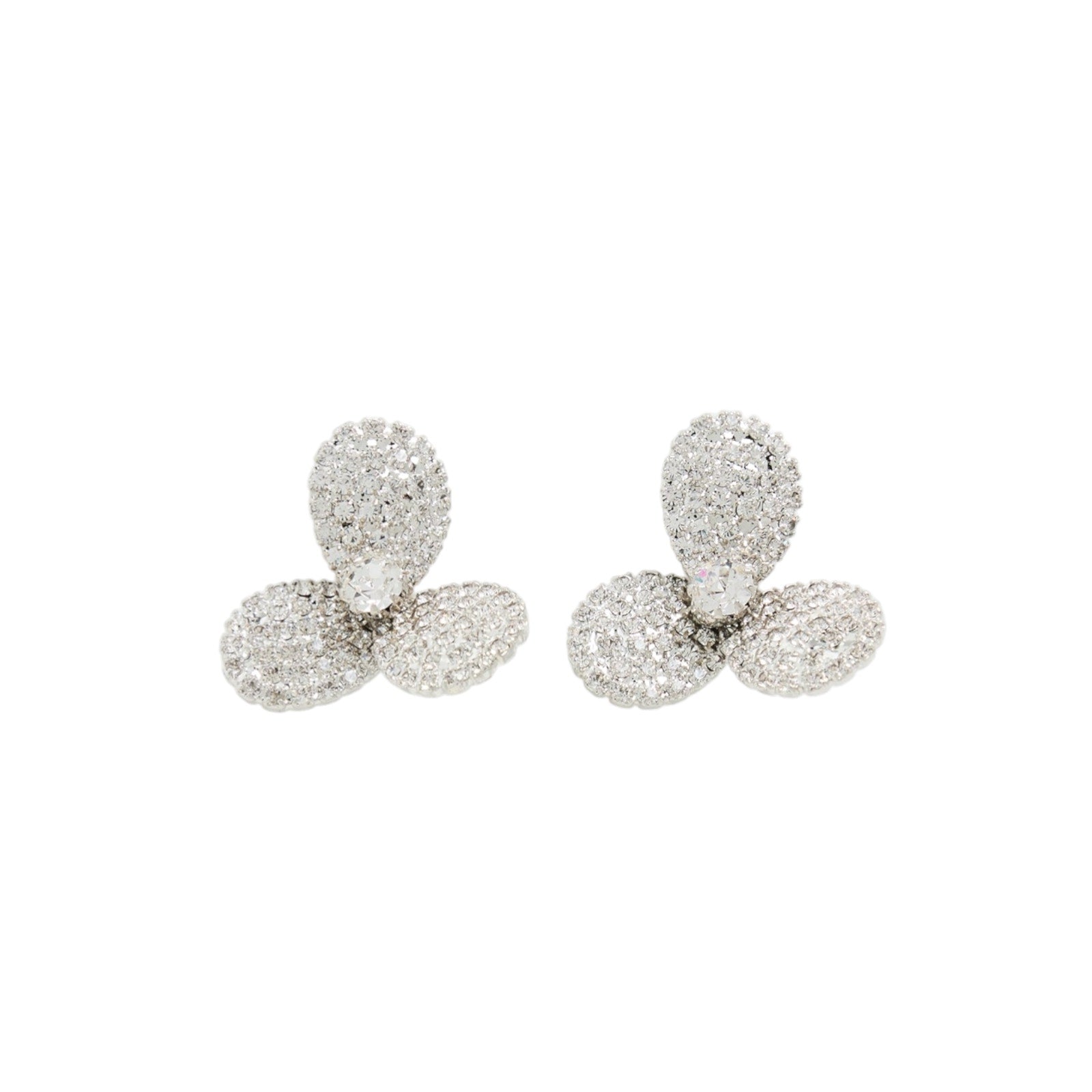JENNIFER BEHR Amerie Crystal Flower Stud Earrings