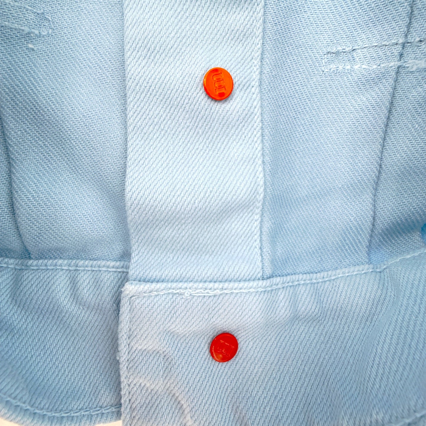 MOTHER Denim SNACKS! The Big Bite Jacket in Blue Barrymore XS