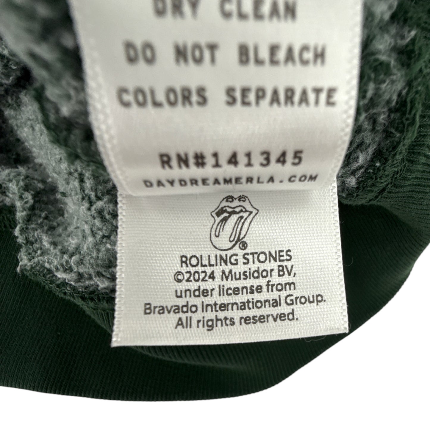 DAYDREAMER Rolling Stones 1981 US Tour Vintage Sweatshirt in Vintage Green S