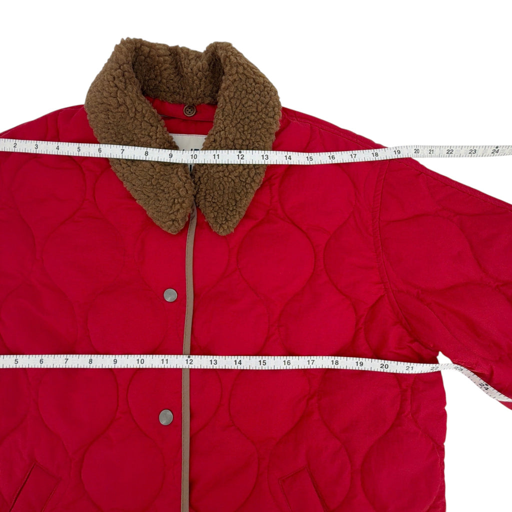 ALEX MILL Wembley Quilted Jacket In Red S Alex Mill
