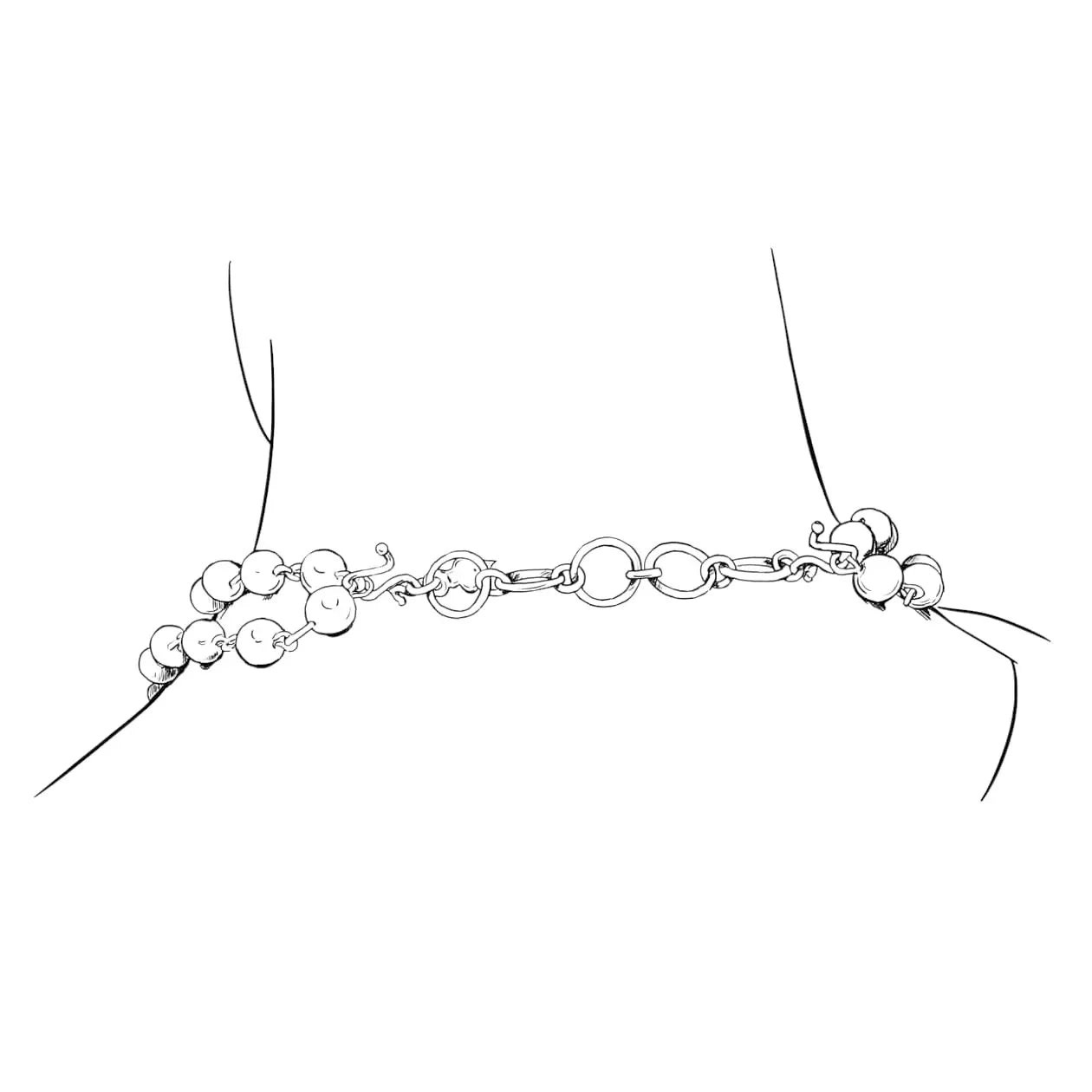 VIRGINS SAINTS & ANGELS VSA Necklace Accessory in Gunmetal - flyKAMP