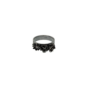 VIRGINS SAINTS & ANGELS VSA Stepsister Band Ring in Gunmetal 6
