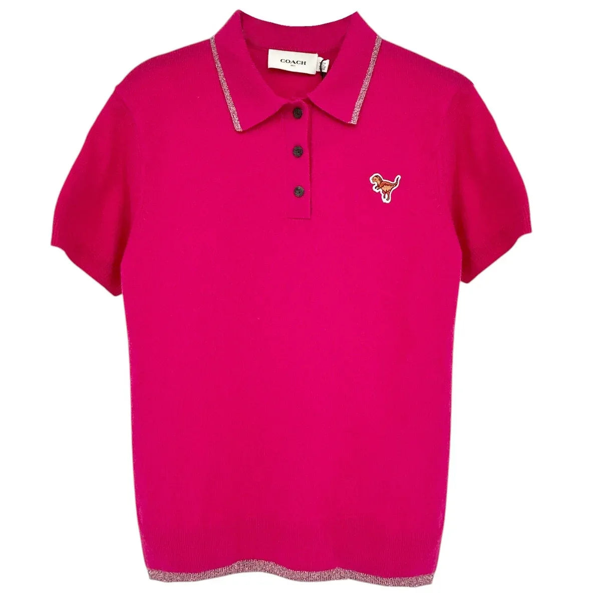 COACH 1941 Rexy Essential Polo Cashmere Sweater L - flyKAMP