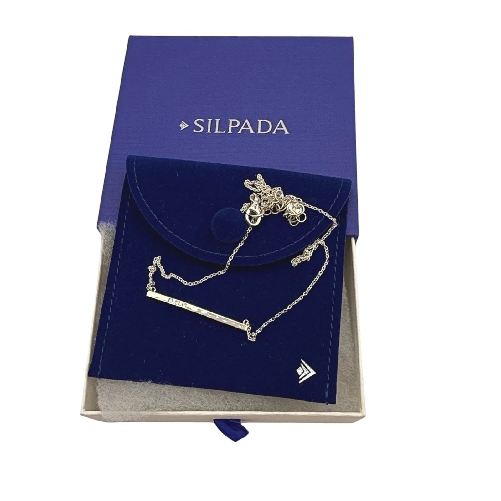 SILPADA Dotted Line Pendant Necklace in Sterling Silver - flyKAMP