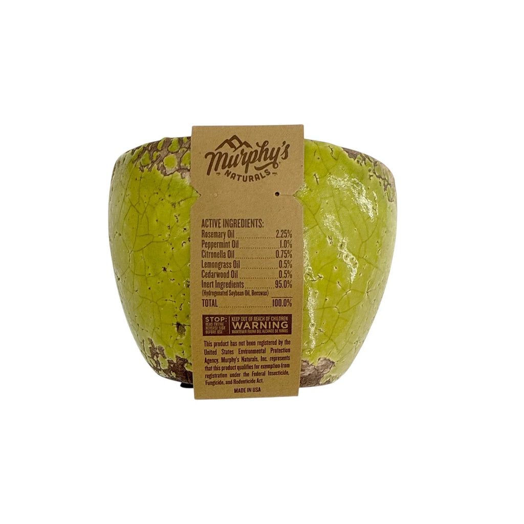 MURPHY's Naturals Mosquito Repellent Ceramic Garden Candle in Green - flyKAMP
