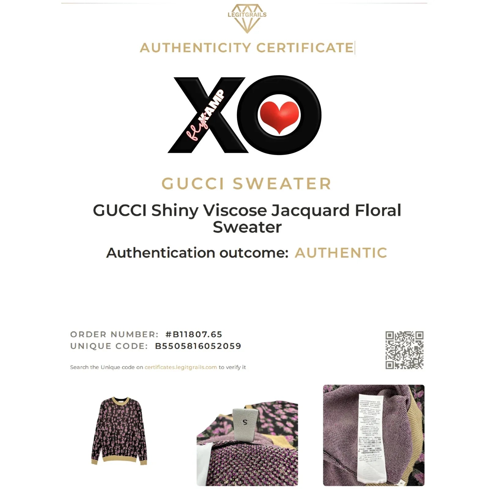 GUCCI Shiny Viscose Jacquard Floral Sweater S - flyKAMP