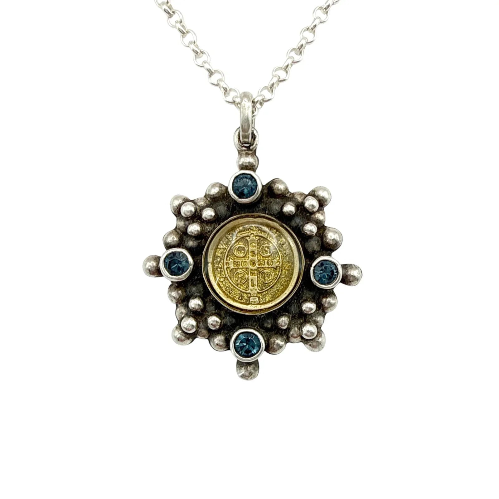 VIRGINS SAINTS & ANGELS VSA Petite Cloister San Benito Charm SS Necklace Silver - flyKAMP