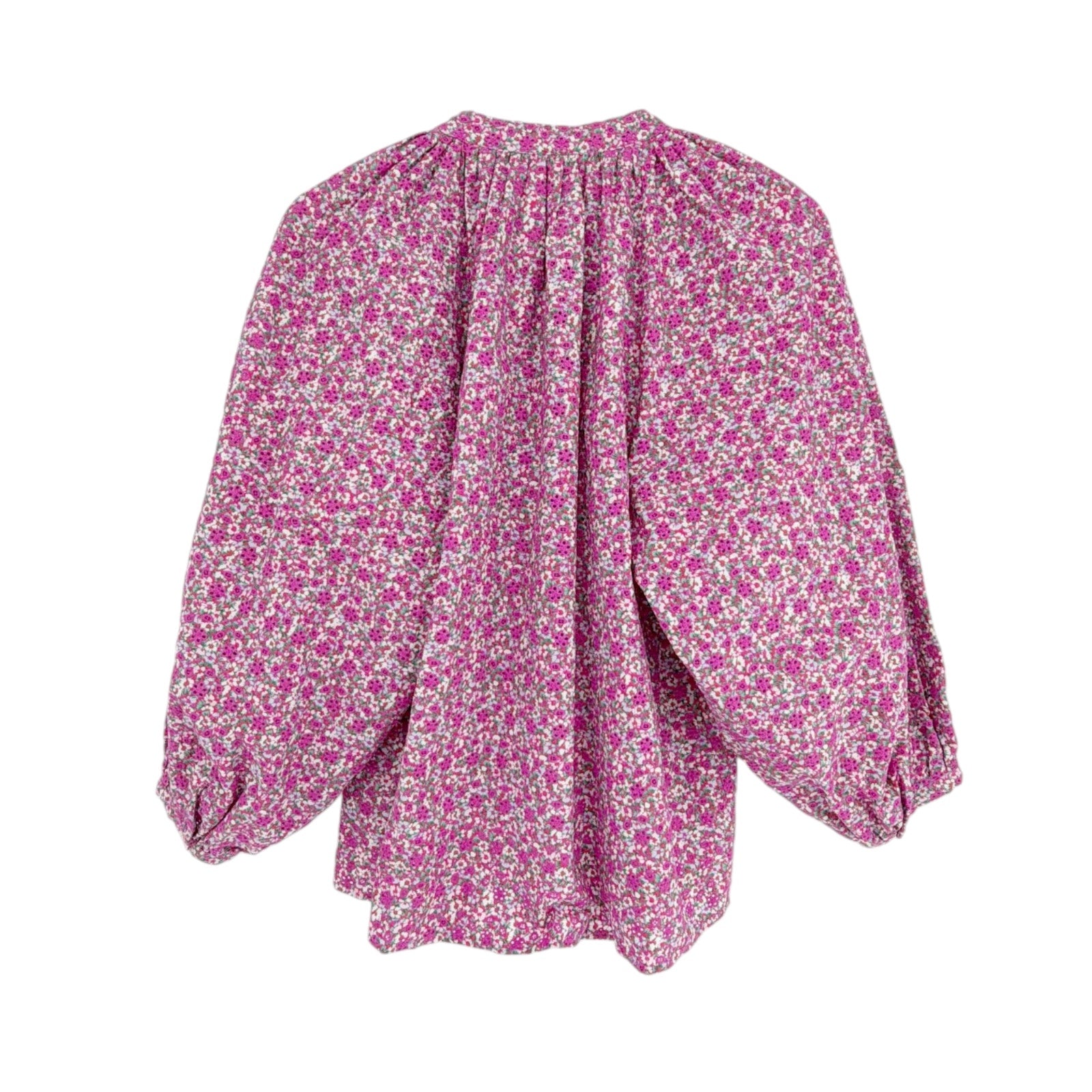 MAJE Floral Print Broderie Anglaise Cotton Blouse 1|S Maje