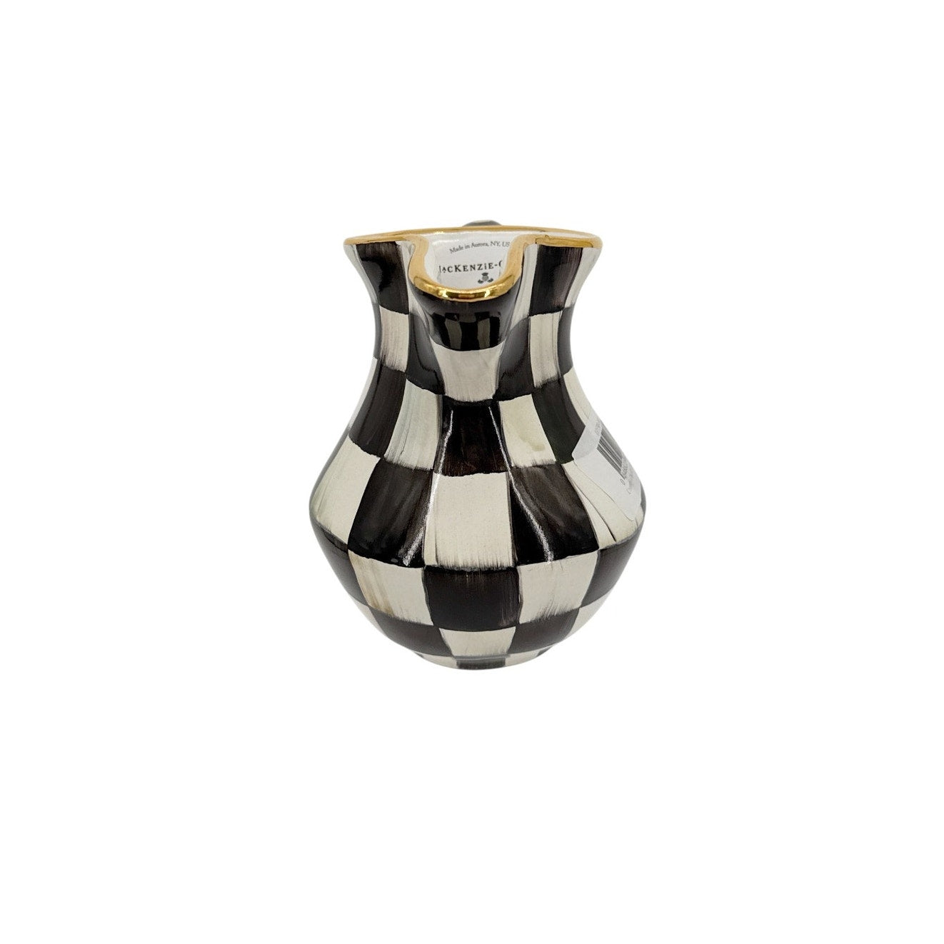 MACKENZIE-CHILDS Courtly Check Ceramic Creamer