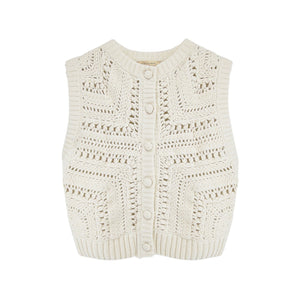 SEZANE Orso Cardigan in Ecru